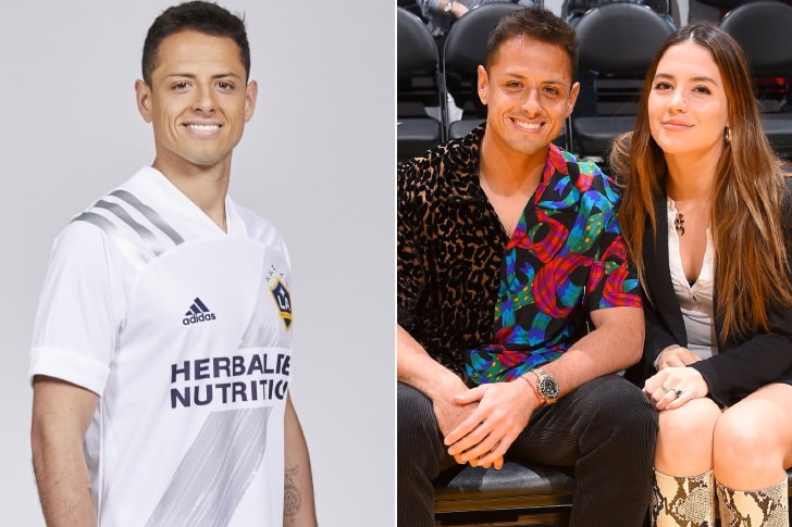 Les belles partenaires de plusieurs meilleurs footballeurs du monde entier — Sarah Kohan st Javier "Chicharito" Hernández