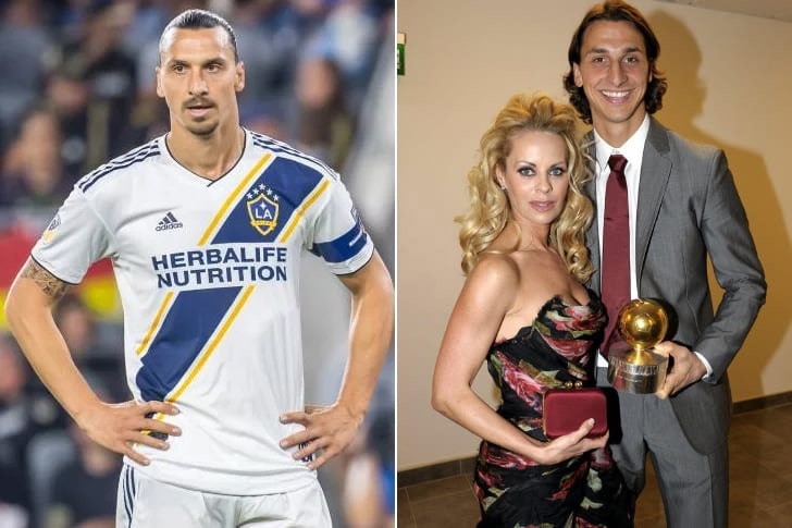 Las bellas parejas de los mejores futbolistas del mundo - Helena Seger y Zlatan Ibrahimovic