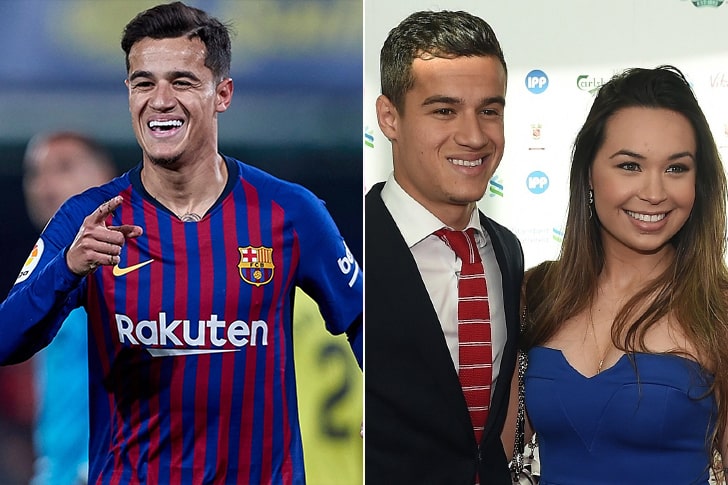 Las bellas parejas de los mejores futbolistas del mundo - Aine Coutinho y Philippe Coutinho