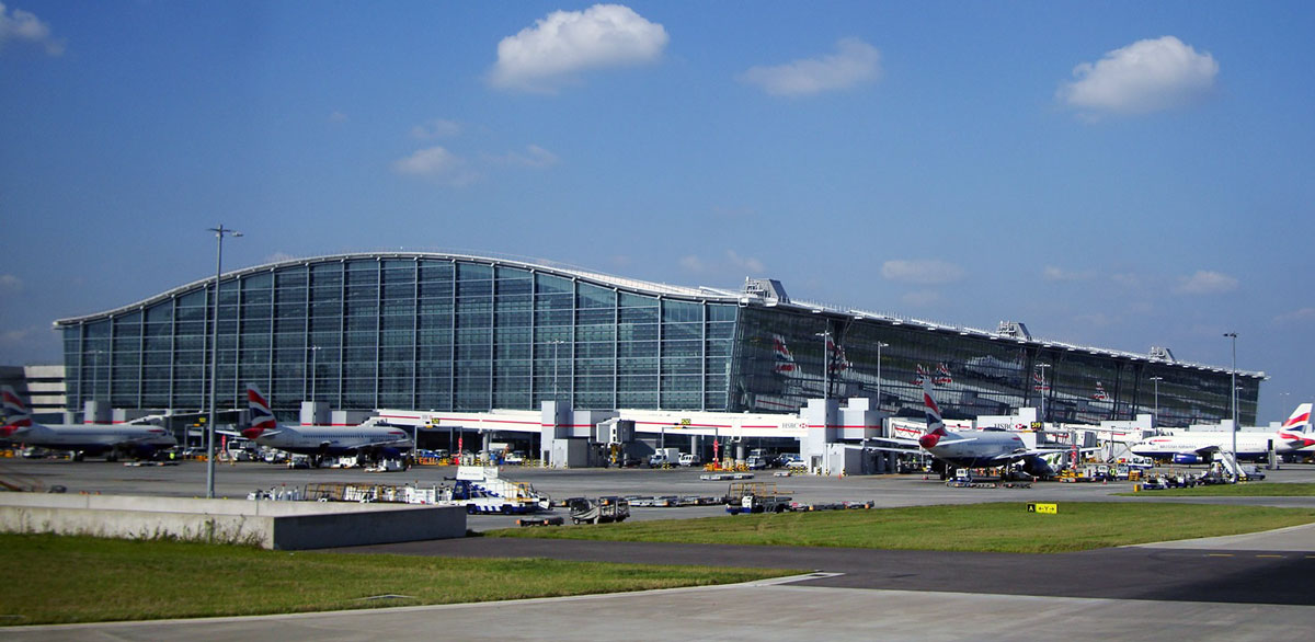 Los 10 aeropuertos más lujosos del mundo entero - Aeropuerto de Heathrow, Londres