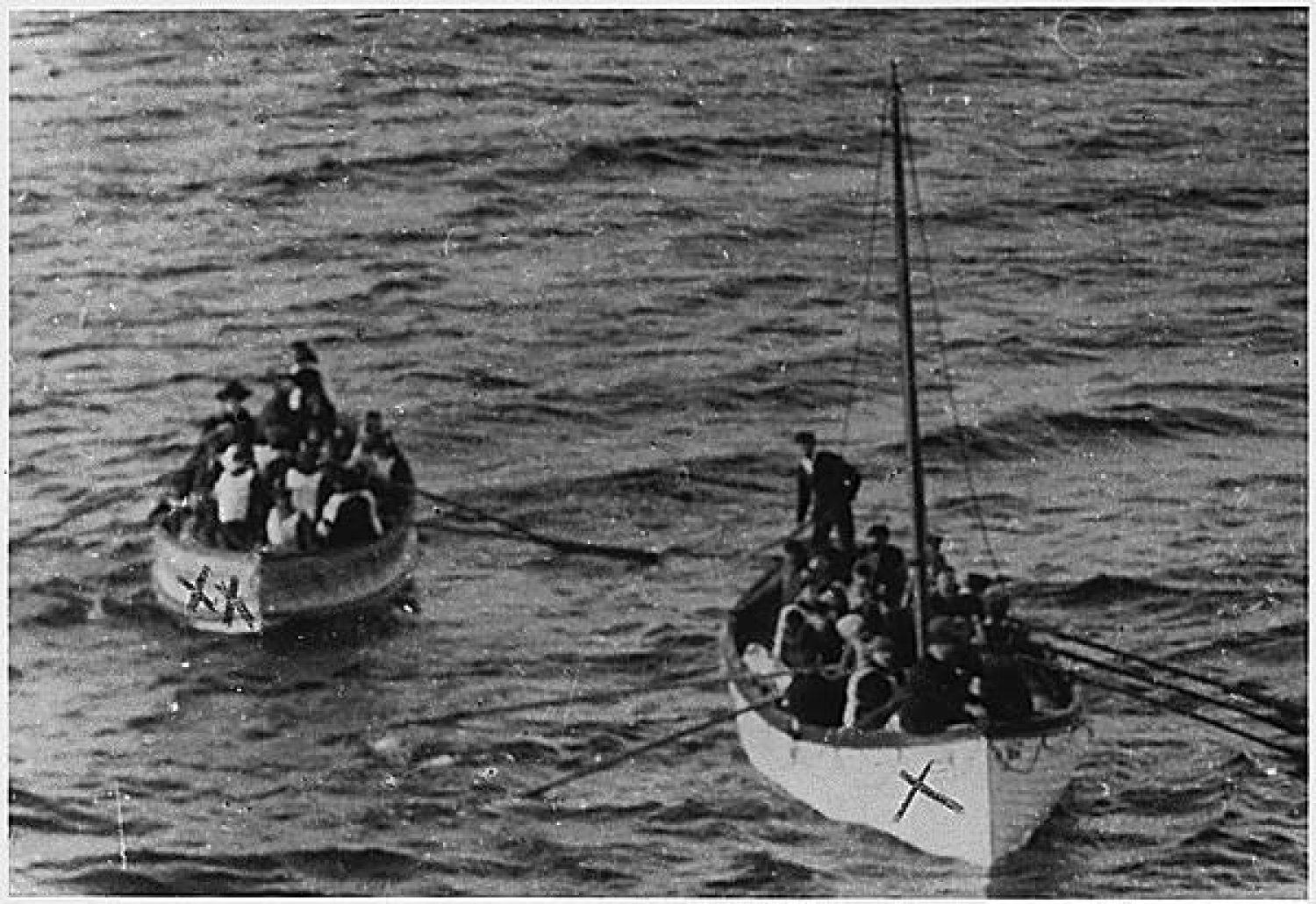 Debris from the Titanic sinking