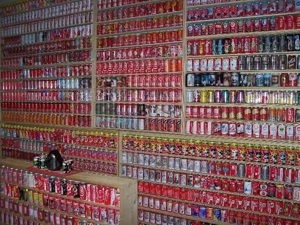 20 beeindruckende Sammlungen, die du dir nie vorstellen könntest - Wer trinkt nicht mal gerne eine Cola?