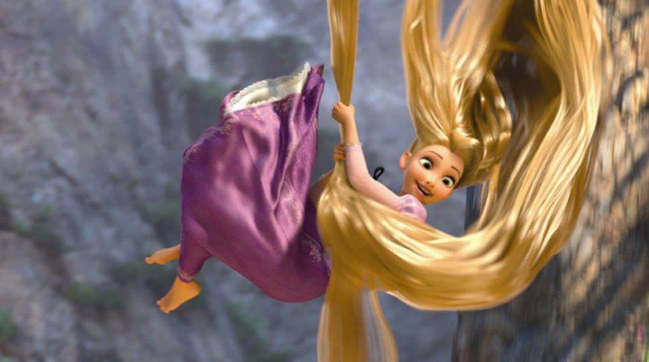 12 faits scientifiques exacts dans les films Disney - Le cheveu humain est si fort que Raiponce dans 